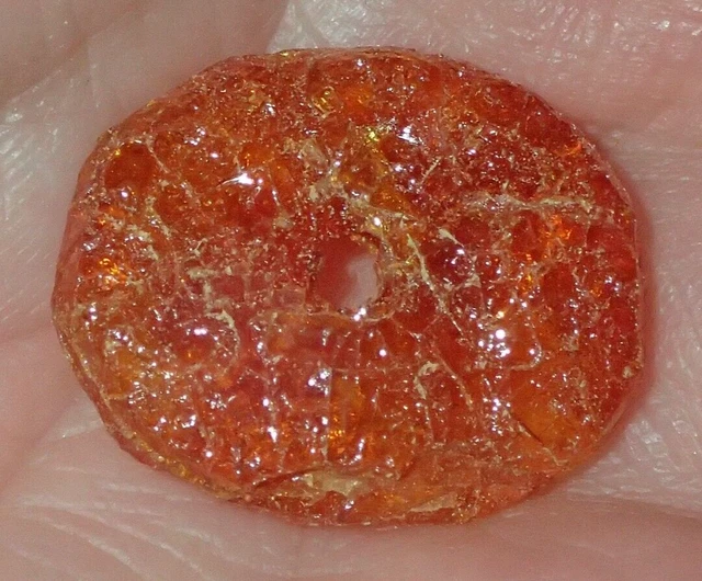 22mm Ancient Amber Bead Jordan Desert Christian pilgrims Road, #S5996