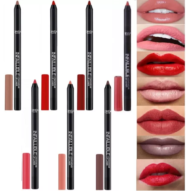 L'Oréal Infaillible Contour des lèvres Lip Liner Rouge à Lèvres Crayon Assorti