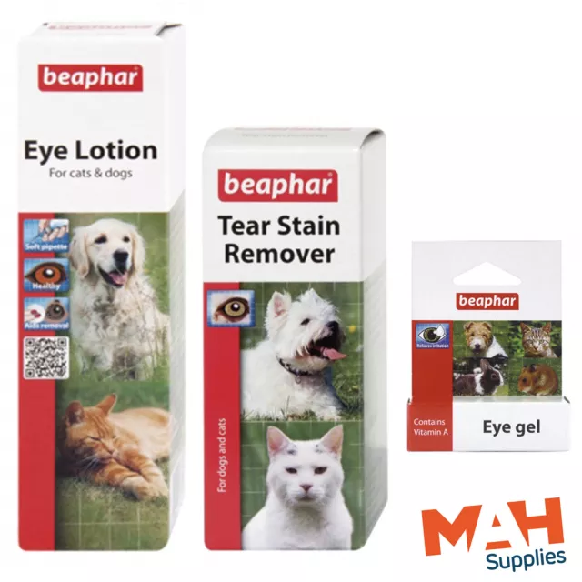 Beaphar Eye Lotion Tear Stain Remover For Dogs Cats 50ml Feline Canine Eyes