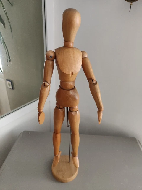 Main Articulée En Bois Vintage - Scandinave Années 50/60 - Pour Artiste Ou Déco