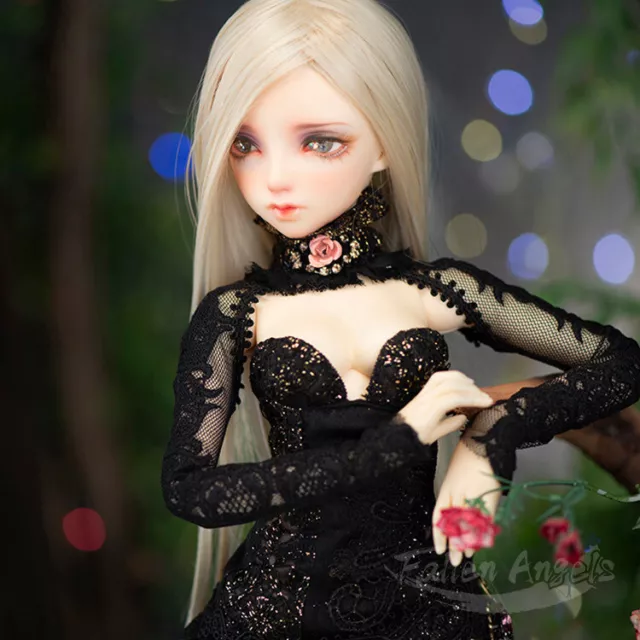 1/4 BJD Dolls Girl Minifee Rens Female Resin Ball Jointed Eyes Face Makeup Hair