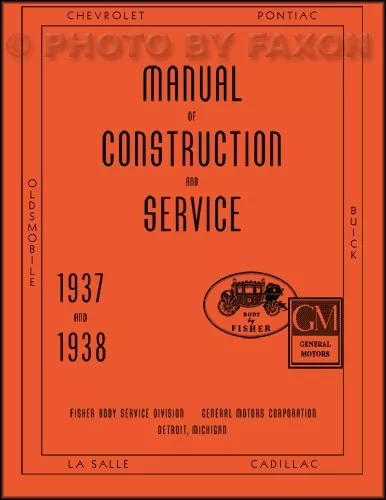 1937 1938 Oldsmobile Cuerpo Reparación Tienda Manual 37 38 Olds Fisher Servicio