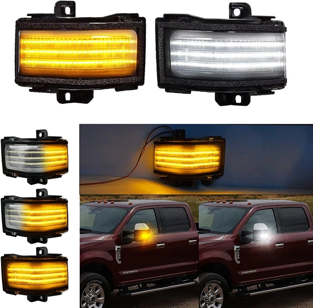 Switchback Dynamic LED Tow  Mirror Turn Light 2017-2020 Ford F-250 F-350 F-450