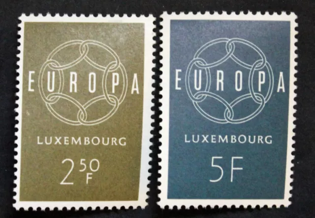 Timbre LUXEMBOURG Stamp - Yvert et Tellier Europa n°567 à 568 n* (Cyn27)