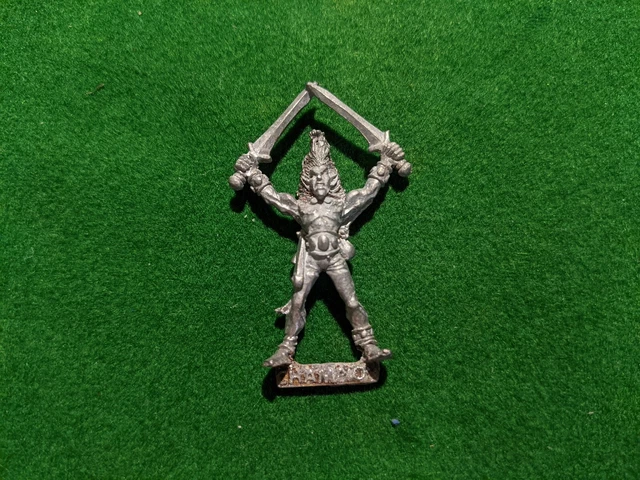 Games Workshop Metal Wood Elf Wardancer Champion Rare 1980s OOP