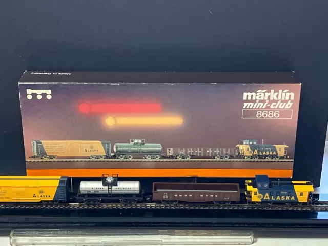 Marklin Z 8686  MHI ALASKAN RAILROAD Freight Set || NEW IN BOX ||