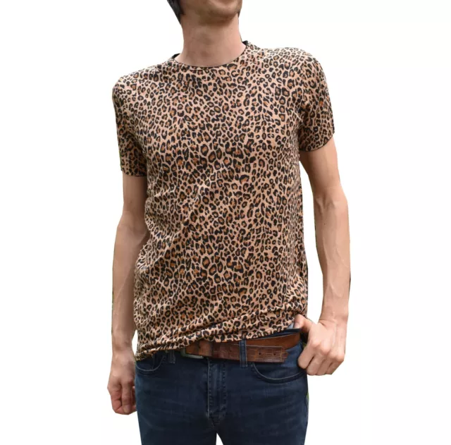 MENS Leopard Print indie mod punk NEW Tee T-Shirt Tshirt Retro Vintage Pop 80s