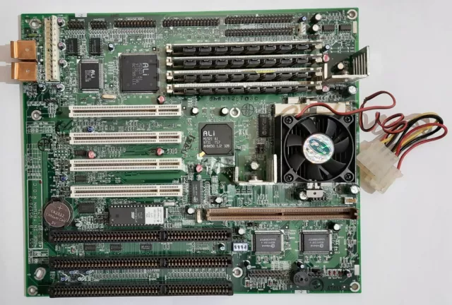 ACER V55 Sockel 7 ISA Mainboard + Intel Pentium MMX 166MHz + 64MB EDO-RAM
