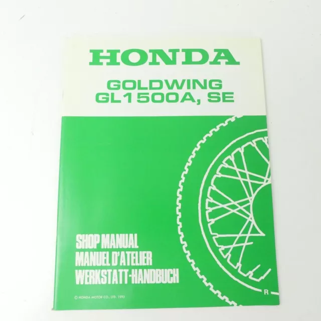 orig Honda GL 1500 SE Goldwing Nachtrag R Reparaturanleitung Werkstatthandbuch