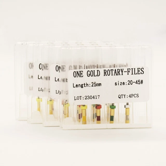 4Pcs/Box Dental Endo Files Reciprocating Root Canal Niti Primary Engine Use 25mm