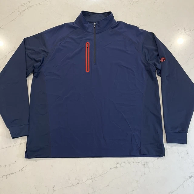 Veste Légère FootJoy Unisexe – Bleu – Taille L – 1/4 Zip – Pour Le Golf