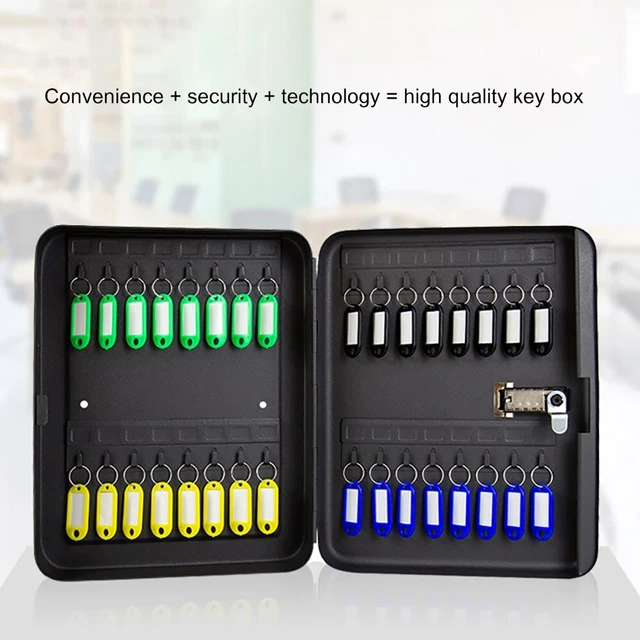 Coffre-Fort A Clés En Métal, Armoire De Rangement A Combinaison De Bureau
