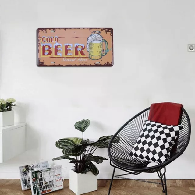 Beer Sign Metal Posters Wall Trim Home Decoration European and American