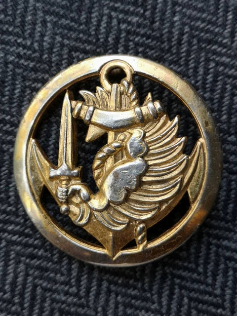 Insigne De Béret Para Troupes Aéroportées Marine - Ancien Modèle Bichet Livry-Gargan (TBE)