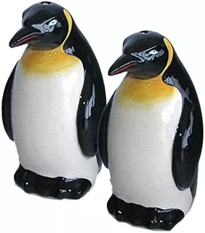 Huddle Penguin Novelty Salt And Pepper Pots Cruet Set Shakers New In Gift Box