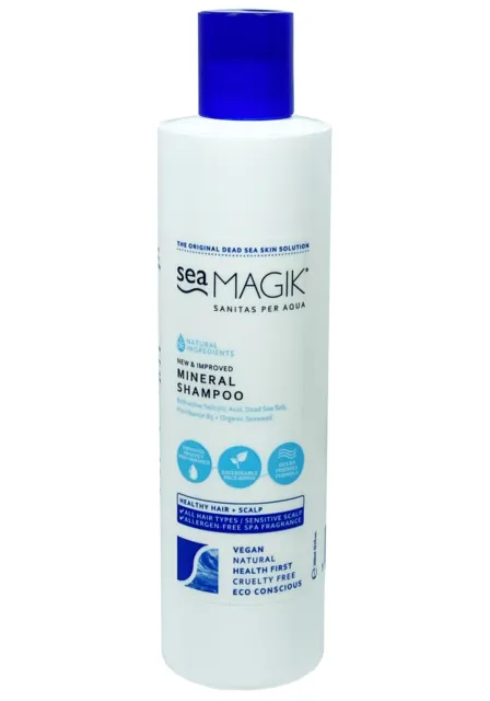 Dead Sea Magik Mineral Shampoo 300ml - Free from Paraben, Gluten & SLS