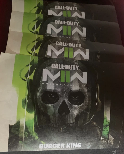 BURGER KING CALL of Duty Modern Warfare 2 Burger Town Operator Skin