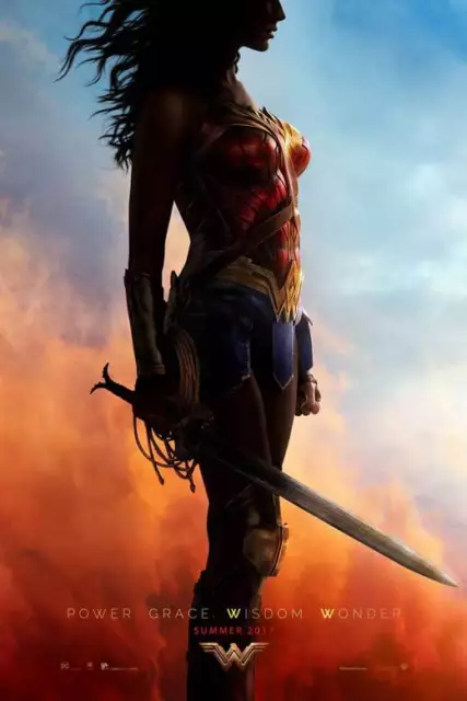 WONDER WOMAN Movie Poster [Licensed-NEW-USA] 27x40" Theater Size Gal Gadot 2017