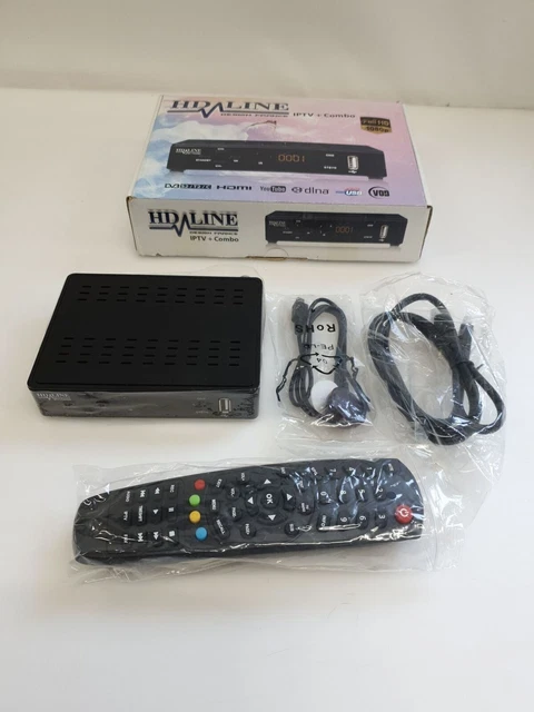 Récepteur Satellite Hd-line DVB-S2 Full HD - Mini Stick HDMI, Télécommande Bluetooth, Caché Derrière TV