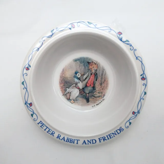 Vintage Peter Rabbit and Friends 3 Piece Melamine Dish Set Beatrix Potter In Box