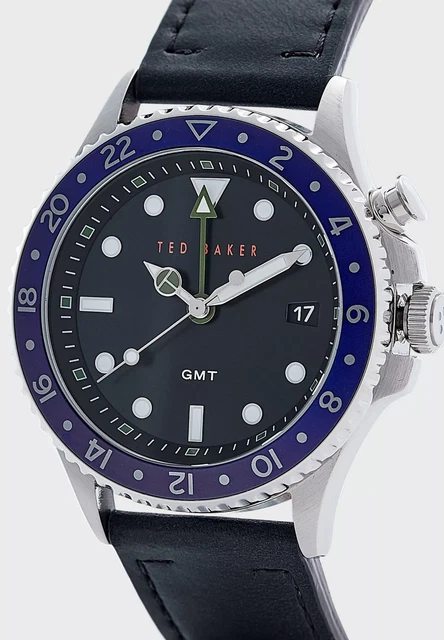 Ted Baker watch Gents smart looking Round Leather Strap Watch RRP £185