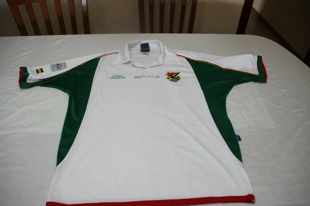 Maillot De Football Vintage Raldes #16 Bolivie 2004-2006 Extérieur Original Atletica Taille XL
