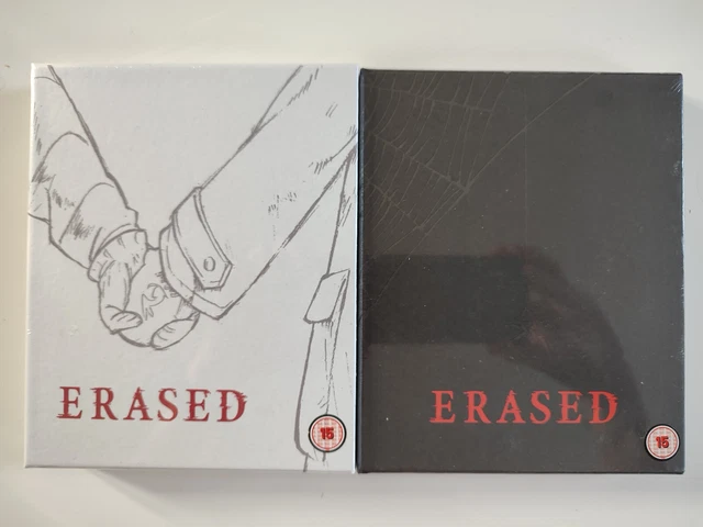 ERASED COLLECTORS EDITION Part 1 & Part 2 Blu Ray New Sealed Anime OOP