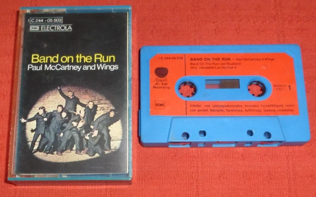 PAUL MCCARTNEY & Wings-German Cassette Tape-Band On The Run-Blue Shell ...