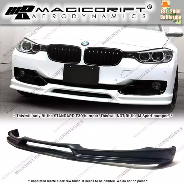 For 12-15 BMW F30 Base 3-Series 3D Style PU Front Bumper Lip Spoiler Body Kit