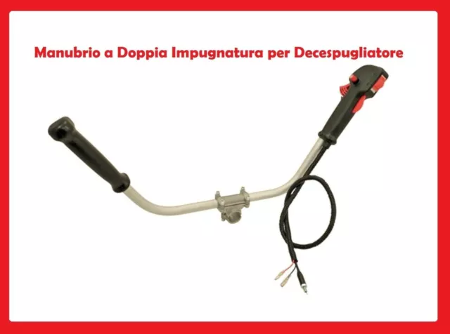 Manubrio Doppia Impugnatura Decespugliatore Attacco Canna Diametro 28 Mm