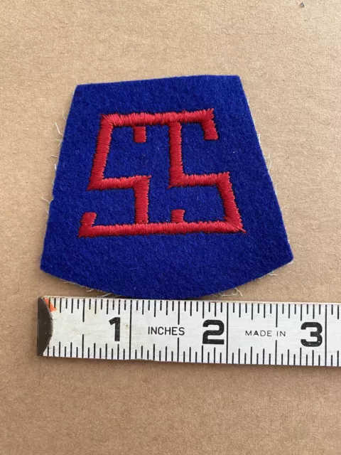 US Vintage Insignia Army Service of Supply Patch King WWI