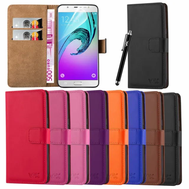 Galaxy Various J5 Phone Case Leather Wallet Flip Folio Stand Cover for Samsung
