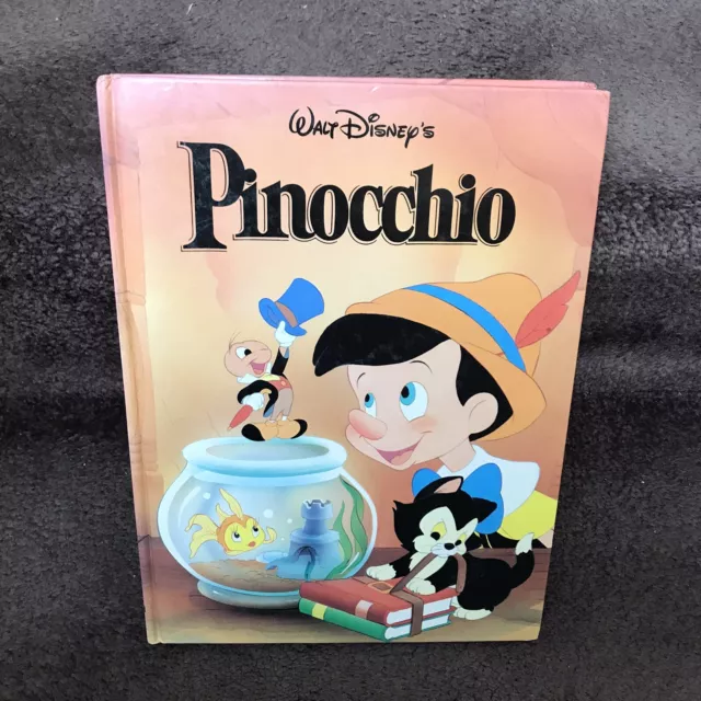 Walt Disney Pinocchio Hardcover Vintage 1986 Disney Classic Cricket