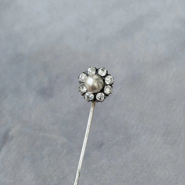 Epingle à Cravate Or 18 Carats Début 1900 - Broche Avec Spinelle, Vintage Français
