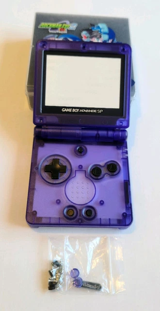 Gameboy Sp Mega Man Shell NINTENDO GAME BOY Advance SP Megaman Rockman Custom Shell And Box £29. ...