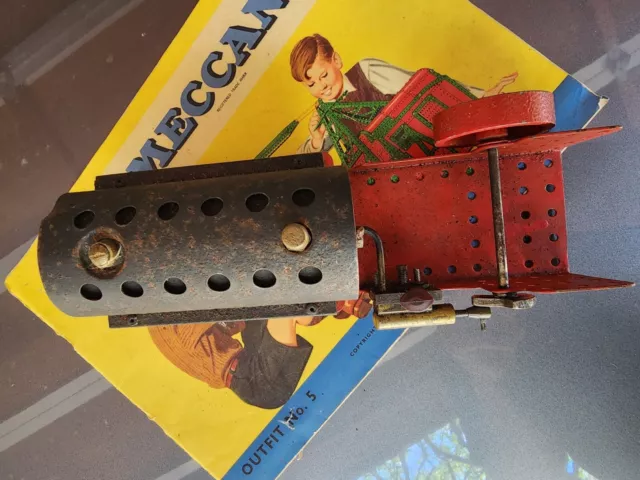 Vintage Meccano Horizontal Boiler Steam Engine