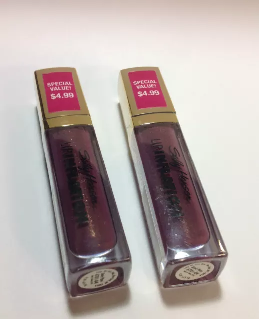 2 X Sally Hansen Lip Inflation Plumping Treatment SONIC PLUM New