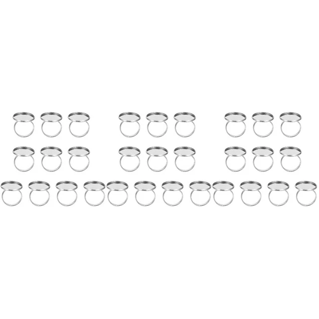 30 Pz ANELLO ANELLO BASSO ANELLO REGOLE REGOLABILE TRAY GIOCHI DI TE