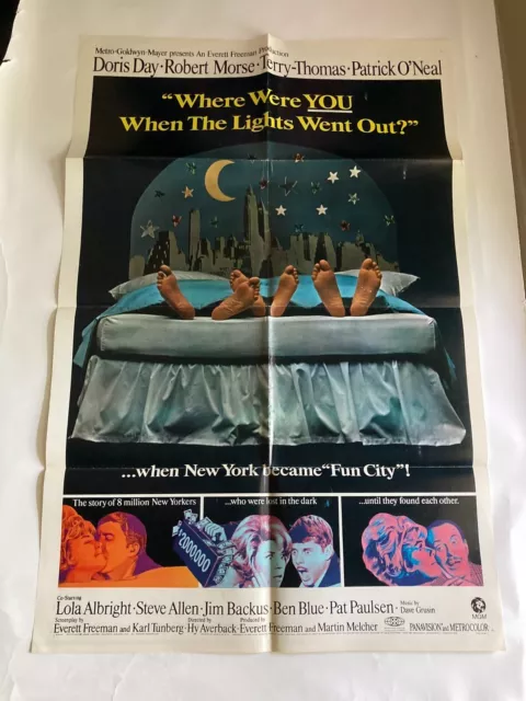 Where Were You When the Lights Went Out? 1968 U.S. One Sheet Poster