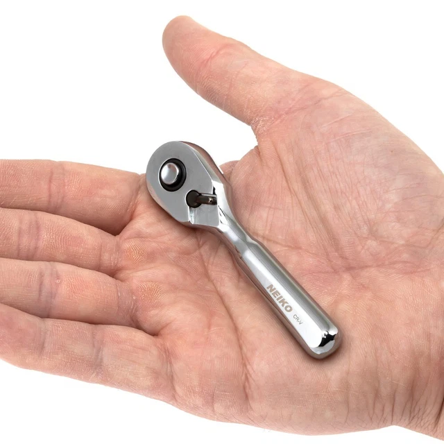 Mini Drive Stubby Ratchet 72-Tooth Ratchet Socket Wrench  Car