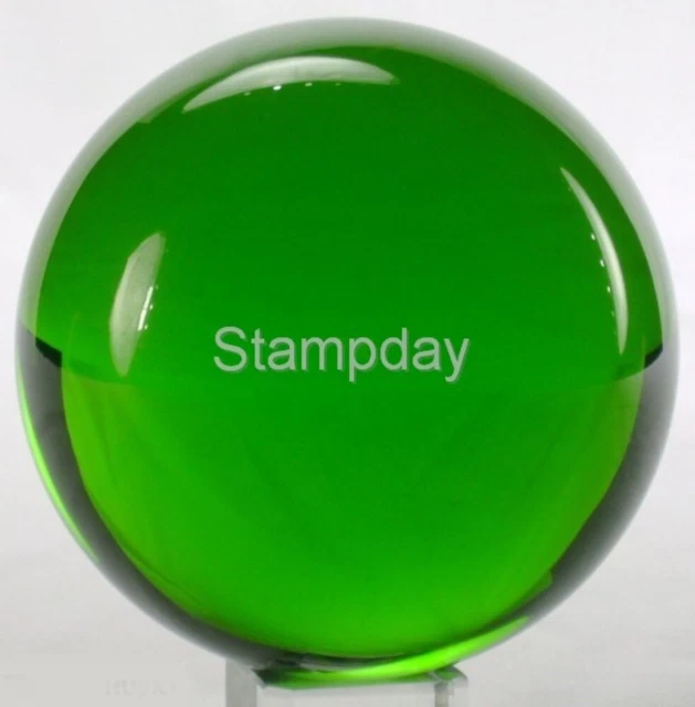 Acrylic Ball 3.5" Dark Green Lucite Perspex Plexiglas Sphere Finial 16320-1