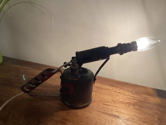 Steampunk Brass Blow Torch Lamp / Vintage / Industrial / Man Cave