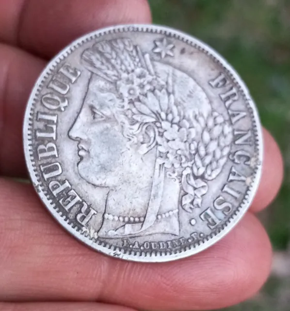 5 francs 1851 A Ceres pièce de monnaie argent Louis Napoléon