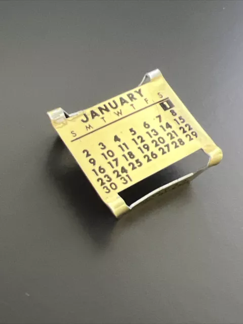 Vintage Jan 1972 Watch Band Calendar for Omega Speedmaster JB Champion Other