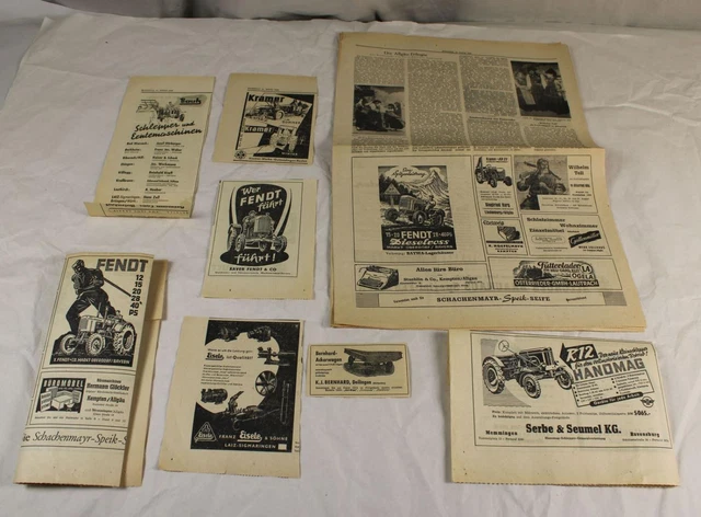 A21/8 Einz. Foglie M.Pubblicità Thema Agricoltura Di 1952 - Fendt, Kramer / 44