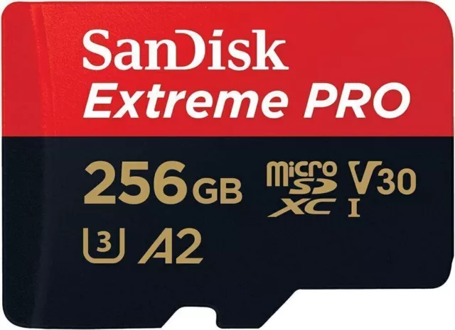 SanDisk Extreme Pro 128GB 4K Video Camera Gaming microSDXC Memory Card +Adapter