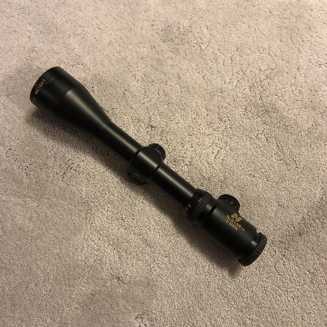 Illuminating 3-12x50E Rifle Mill-Dot scope used