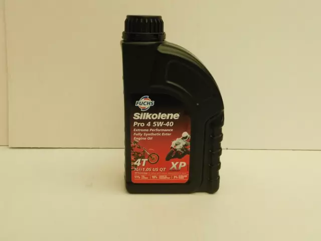 Silkolene Pro 4 5W-40 XP 1 Ltr vollsynthetisches ESTER Motorrad Motorenöl