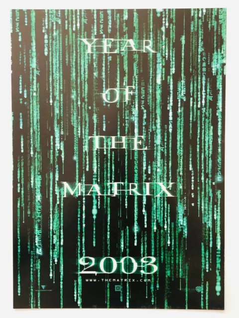 Year of the Matrix Keanu Reeves JAPAN CHIRASHI movie flyer mini poster