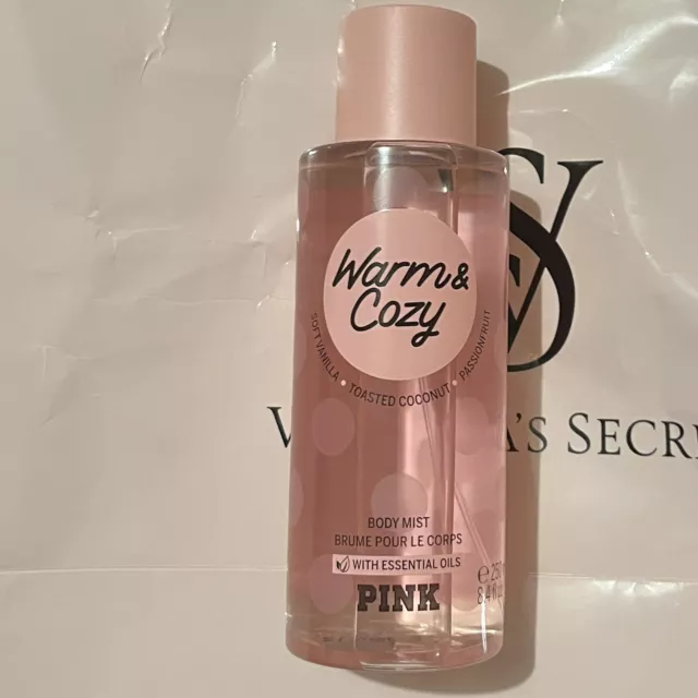 New Victoria's Secret VS PINK Warm And Cozy Fragrance Body Mist Spray 8.4 oz